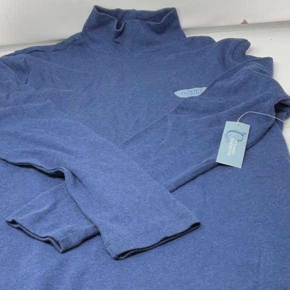 NWT Classic Elements soft cotton mock neck long sleeve tee, size L - Picture 5 of 5